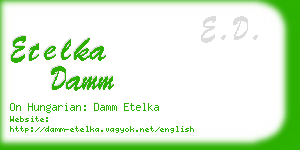 etelka damm business card